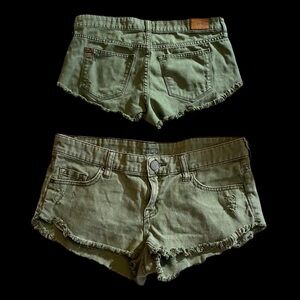 BDG | Urban Outfitters Low-Rise 'Dolphin' Green Cut Off Shorts